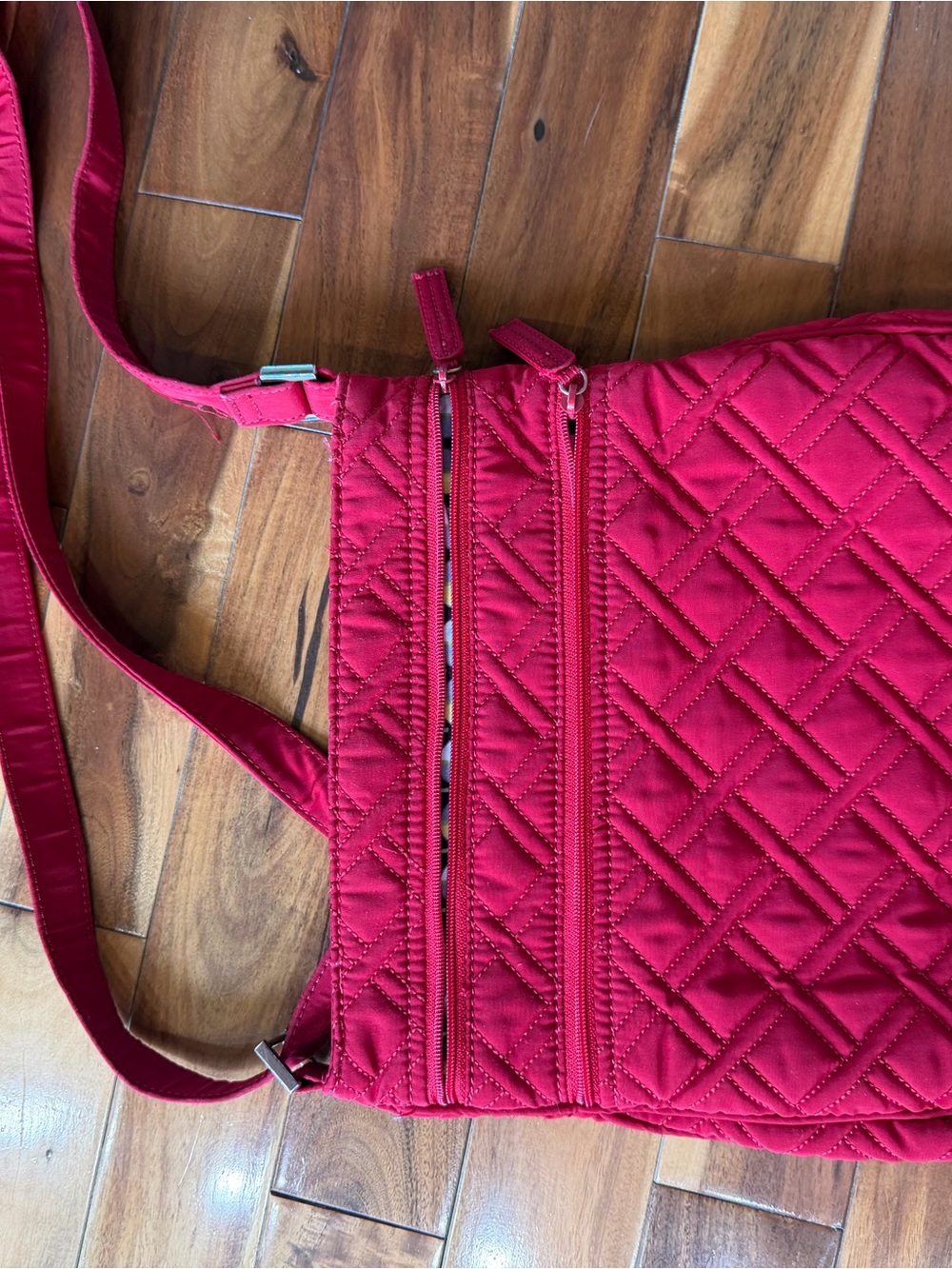 Vera Bradley Quilted Red Crossbody Bag